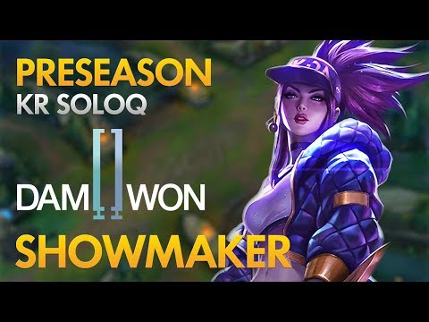 Preseason: Damwon Gaming ShowMaker - Akali Mid Lane - KDA 23/6/13