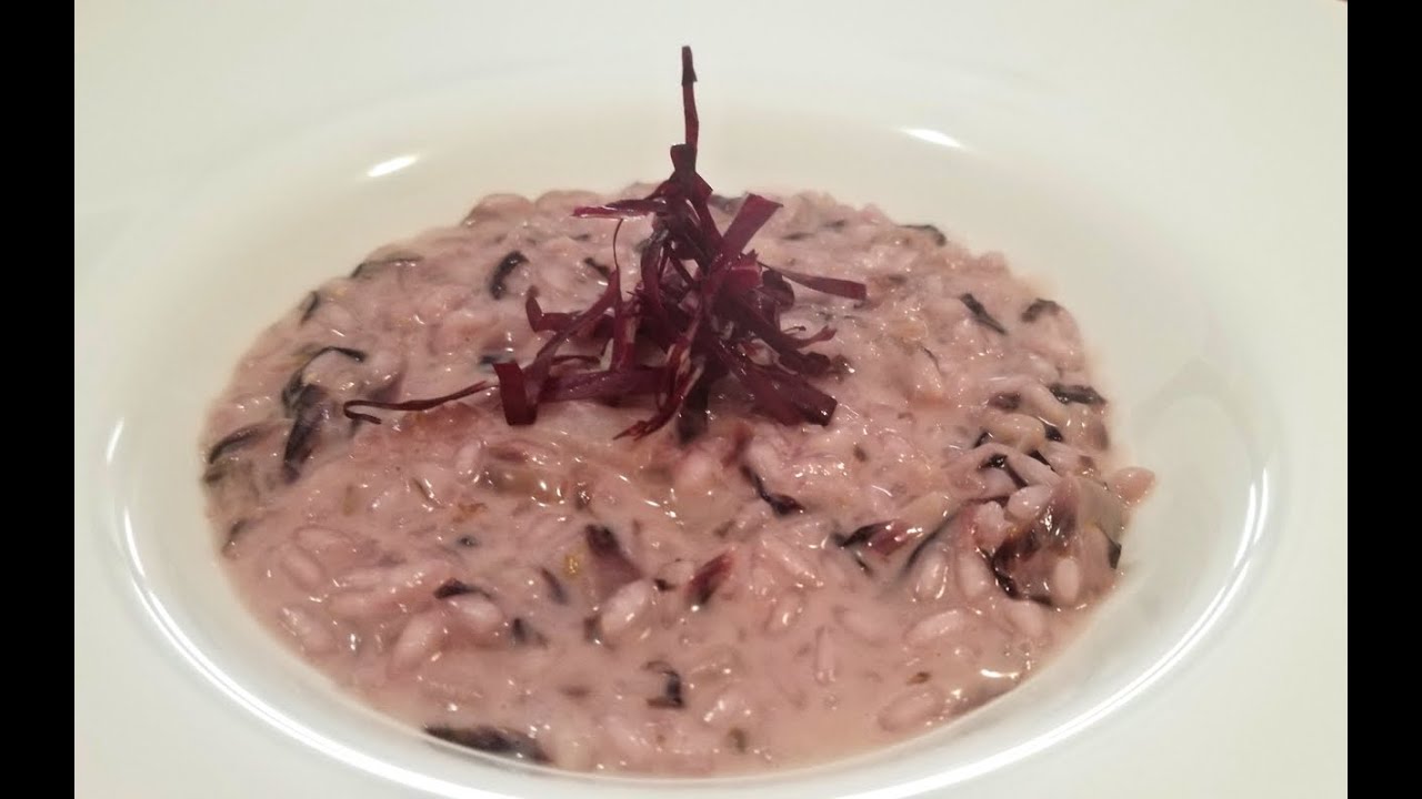 Risotto radicchio e taleggio.