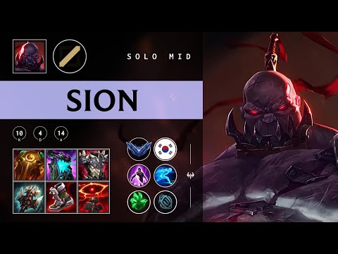 Sion Mid vs Zed - KR Diamond Patch 25.23