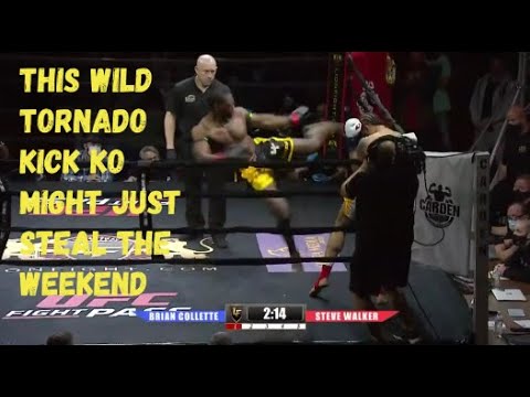 This wild tornado kick KO might just steal the weekend
