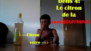 preview picture of video 'Défis 4: boire un verre de citron sans mettre d'eau'
