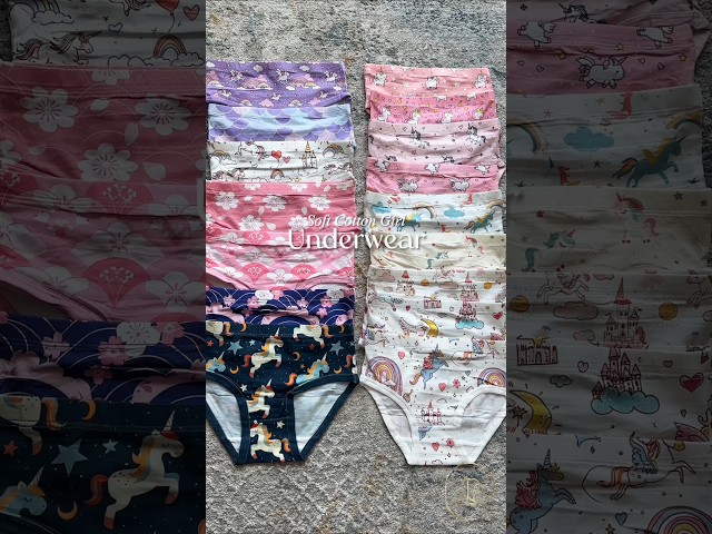 Vídeo relacionado con Domee Braguitas Algodón Ropa Interior Niña Pack de 10 Bragas Suaves Cara de Dibujos Animados 8-10 años (Talla del Fabricante 2XL)