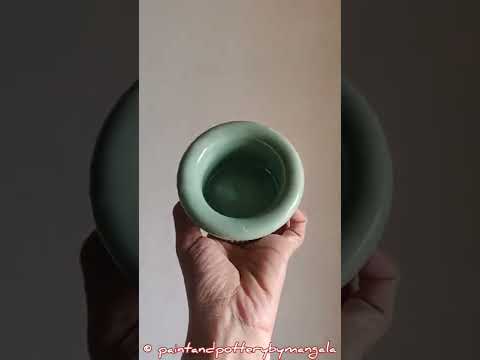 Clay /Glazed earthenware /Ceramics #clay #ceramics #pottery #handmade #shorts #glaze #youtubeshorts