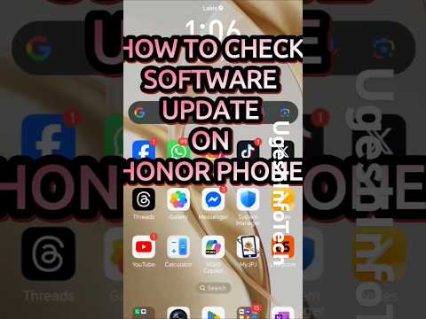 HONOR PHONE- How to Check SOFTWARE UPDATE -ALL HONOR PHONES #honor #MAGICOS