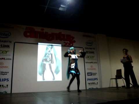Aniventure 2012 - Cosplay of Hatsune Miku, cosplayer - Irina Tsapreva