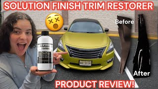 HOW TO RESTORE A FADED NISSAN ALTIMA TRIM? DIY