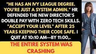 He Got Double Pay With Zero IT Skills—I Quit, Everything Collapsed
