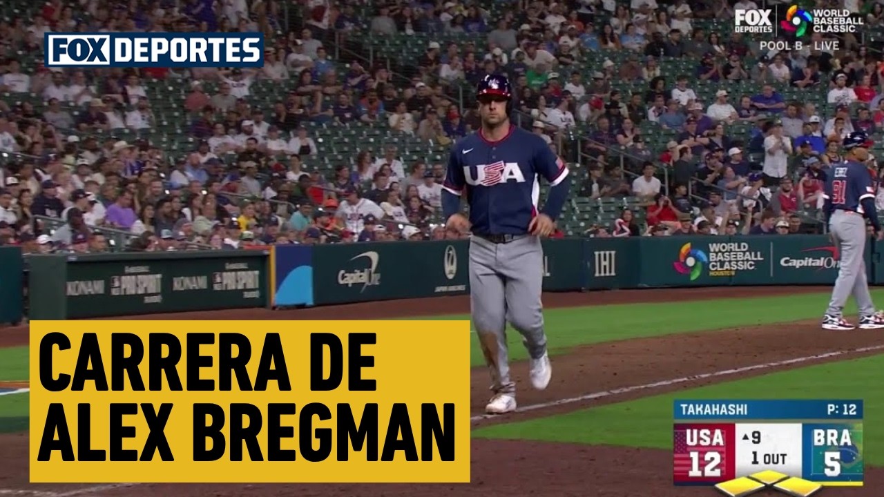 🥳 CARRERA DE Alex Bregman | Estados Unidos 13-0 Brasil | World Baseball Classic 2026