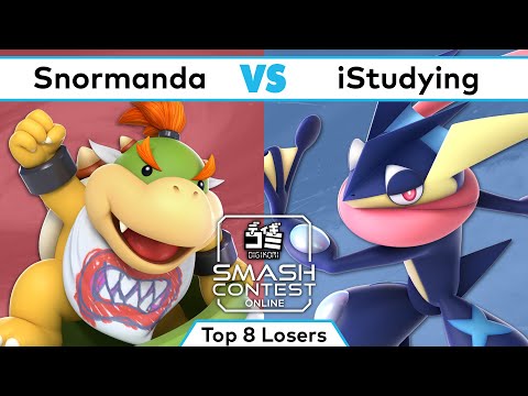 Online Smash Contest: #DigiKomi | TKA Snormanda (Bowser Jr.) vs iStudying (Greninja) | Losers Top 8