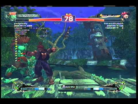 Blanka (pleadegfeatly)  vs. AkumA ( VolcanicAkuma55) SSF4AE HD