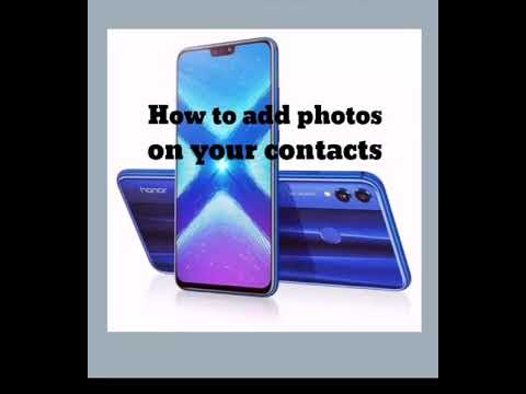 How to add photos on your contacts-HONOR8X