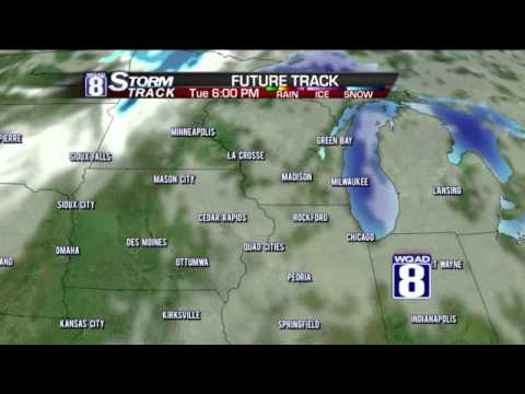 Storm Track 8 Early Evening for Monday   Feb  10th