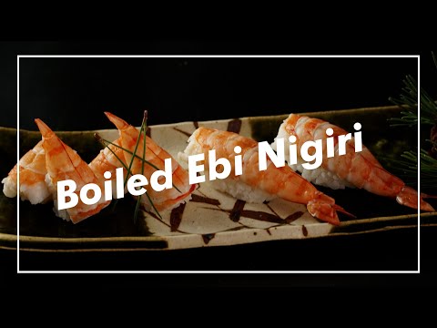How master chefs prepare Ebi (shrimp) for nigiri?  -Part 1-