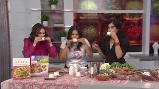 Tessa Barrera and Lauren Kelly try Indian espresso coffee with Spice Girl Kitchen