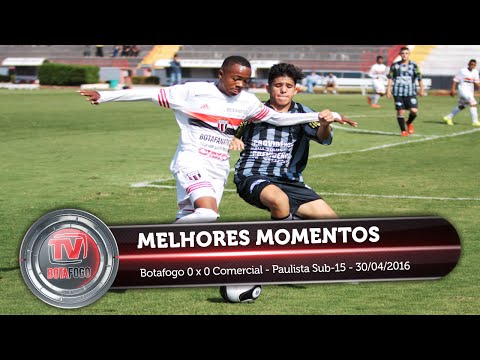 MELHORES MOMENTOS - Botafogo 0 x 0 Comercial - Paulista Sub-15 - 30/04/2016