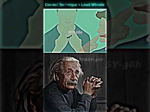 SIGMA PHYSICS🧑‍🔬Learn How to Whistle Loudly With Your Fingers in 28 Second | Easy Tutorial #physics