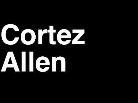 How to Pronounce Cortez Allen Pittsburgh Steelers NFL Football Touchdown TD Tackle Hit Yard Run