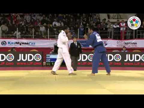 Judo Masters in Almaty 2012: -90kg ILIADIS, Ilias (GRE) - LEE, Kyu-Won (KOR)