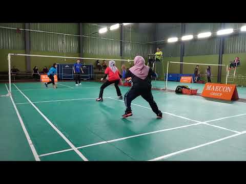 Badminton SBA Tournament Women's Double SemiPro - Nurfarhana / Norzuhairah Vs Arieesya / Asma Husna