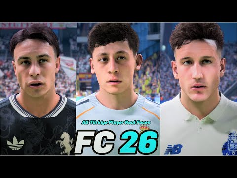 FC 26 | All Turkey Players Real Faces