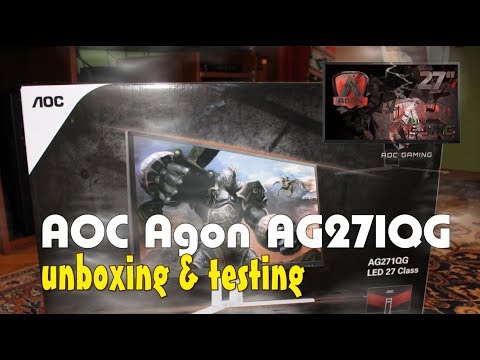 AOC AG271QG - unboxing&testing