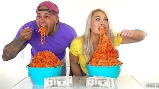 EXTREME SPICY NOODLE CHALLENGE!!! $1,000 CASH BET!!! **HOTTEST NOODLES IN THE WORLD!!!!**