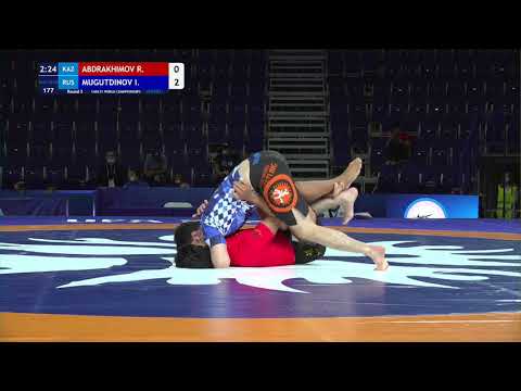 Round 2 Men's GP No-Gi - 84 kg: R. ABDRAKHIMOV (KAZ) v. I. MUGUTDINOV (RUS)
