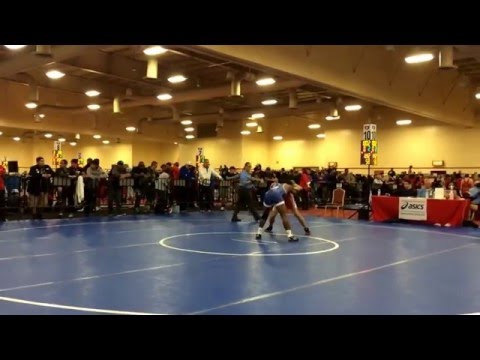 2016 US Open Vet Natl 58kg Nara Sihavong Div D vs Josh Aarons Div A exhibition 2
