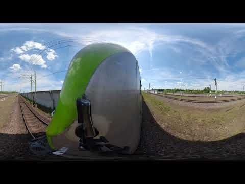 360° graden [5.2K] Cabinerit, Führerstandmitfahrt: Waalhaven-Zuid - Kijfhoek