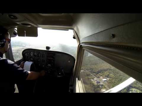 Second Solo Cross Country from KOWD Norwood  to KORE Orange landing GOPRO Hero3 Black