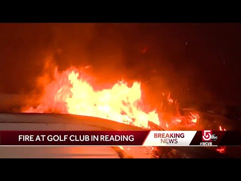 Fire rips through Reading golf club