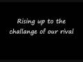 Eye of the tiger -Lyrics- 