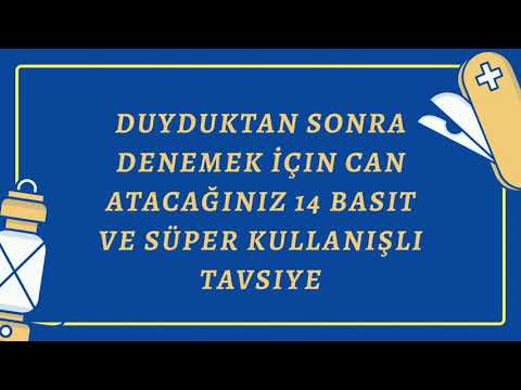 Duyduktan sonra denemek için can Atacağınız 15 Basit ve Süper Kullanışlı Tavsiye !