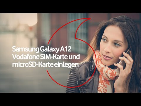Samsung Galaxy A12: Vodafone SIM-Karte und microSD-Karte einlegen