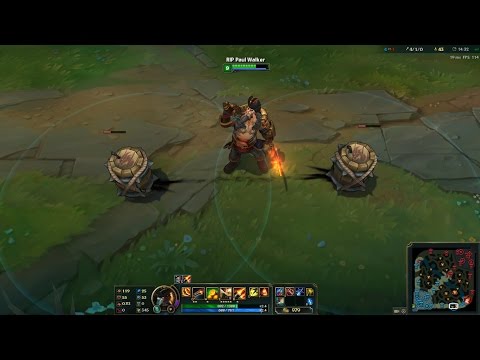 New Default Gangplank Skin - In Game Preview - PBE Server - 5.15 Patch - League Of Legends