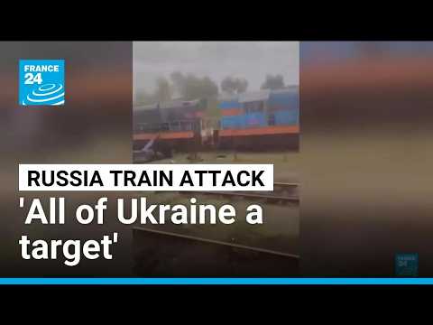Russian strike on train 