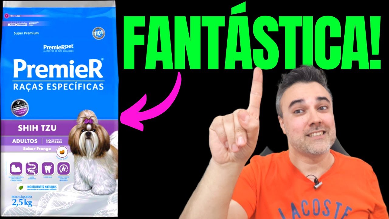 Ração PREMIER SHIH TZU - FANTÁSTICA! ✅Deixa Shih Tzu lindo!