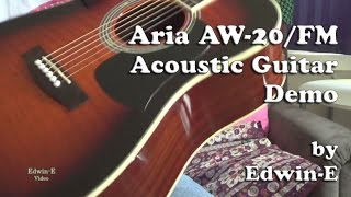 Video thumbnail for Guitar Demo: Aria AW20 FM Acoustic Guitar Review by Edwin-E