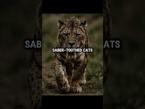 Animals that hunted us #smilodon #prehistorichumans #prehistory #scarynature #extinct