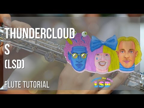 How to play Thunderclouds by LSD on Flute (Tutorial)