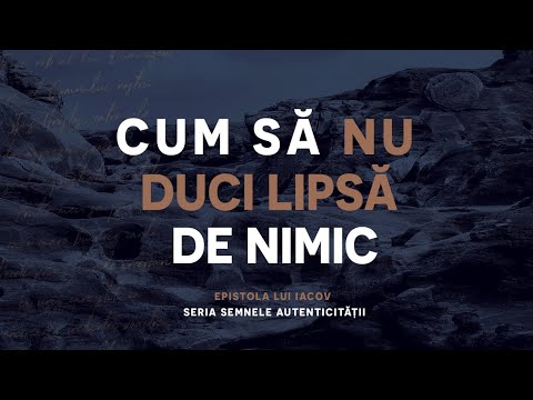 Semnele autenticității - Cum să nu duci lipsă de nimic | Marius Sabou