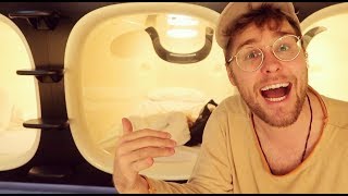Staying In a Japanese Capsule Hotel!
