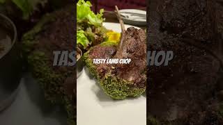 What a tasty lamb chop #shorts #shortvideo #lamb #lambchop #food #hyeatlicious