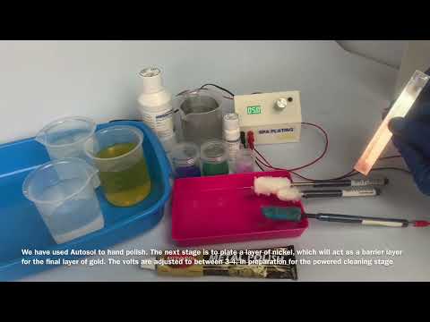 How to gold plate on aluminium