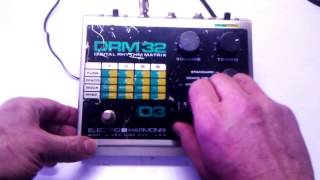 Video thumbnail for Electro Harmonix DRM32 drummachine demo by Albert Steenbergen
