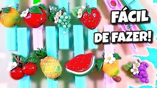 SEM MOLDES! CRIE APLIQUES DE FRUTINHAS EM BISCUIT E PERSONALIZE O QUE DESEJAR.