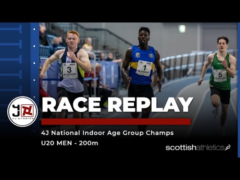 RACE REPLAY | 4J National Indoor Age Group Champs - U20 Men's 200m