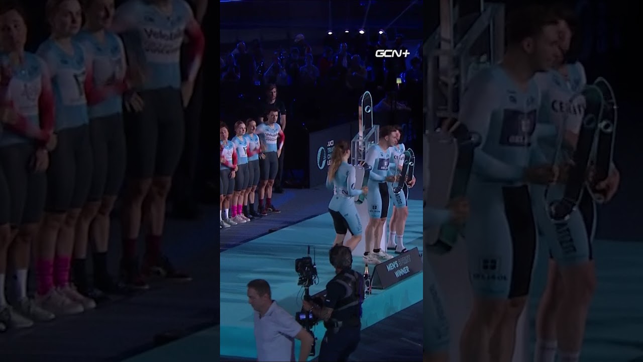 トラックサイクリングの頂上決戦を制した4人のチャンピオンに👏 #shorts