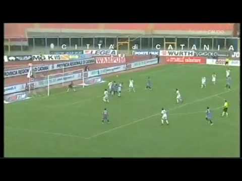 Catania - Roma 1 -1 Highlights 6°giornata 27/09/2009 serie a