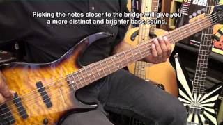 Getting Started On The 5 String Electric Bass Guitar Lesson #1 EricBlackmonMusicHD FIRST